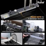 Piano Black Smart Waterfall Kitchen Sink - Image 2