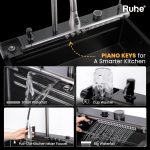 Opera Black Smart Waterfall Kitchen Sink - Image 2