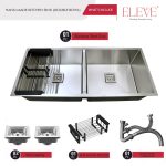 Prime Handmade Double Bowl (37”x18”) Model - DB 3718 - Image 3